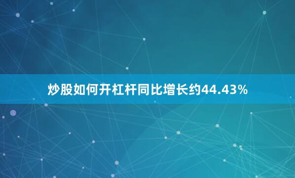 炒股如何开杠杆同比增长约44.43%
